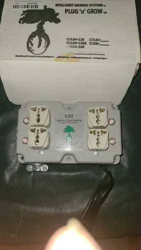 8mlc-relay Infinityhydrosource Plug N Grow 4 Outlet Led Master Light Relay Controller 240v 60a