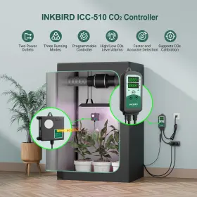 Icc-510-us Inkbird Icc-510 Co2 Controller With Meter And Regulator Dual Plug For Fan/co2 Tank #2