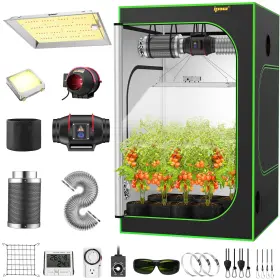 Zwp02 Ipow 4x4 Grow Tent Kit 48 Inch X 80 Complete System Indoor
