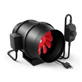 Ipower 198401033625 Inline Duct Fan 6in 395 Cfm With Variable Speed Controller Exhaust Hvac Blower