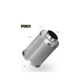 235785 Ipower 4 Inch Air Carbon Filter For Indoor Plants Grow Tent Garagebin #2