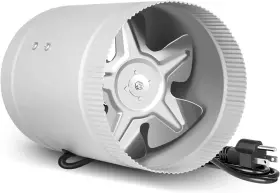 Ipower 313017283251 6 Inch Inline Duct Fan With Low Noise Hvac Exhaust Booster For Basem