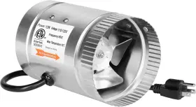 Ipower 313085438478 4 Inch Inline Duct Fan 100 Cfm Booster Exhaust With Low Noise For Hva