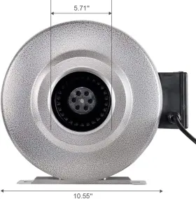 Ipower 610395731757 442 Cfm Inline Duct Ventilation Fan Hvac Exhaust Blower 6 Inch Air Carbon Filter #3