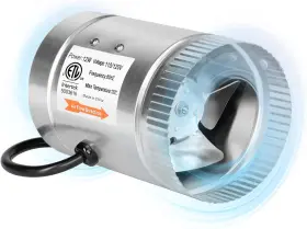 Ipower 711181972214 4 Inch Inline Booster Duct Fan 100 Cfm Hvac Exhaust Ventilation Blower Wi
