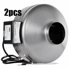 Ipower 810000174034 2-pack 6 Inch Duct Inline Fan Hvac Exhaust Blower For Grow Tent Ventilation