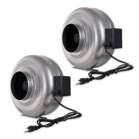 Ipower 810000174041 2 Pack 8 Inch 750 Cfm Inline Duct Ventilation Fan Hvac Exhaust Blower For Grow Tent