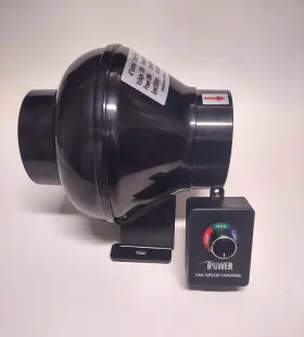 Ipower 840166282434 4 Inch Inline Duct Fan Vent Blower For Hydroponics Grow Tent With Speed Control #2