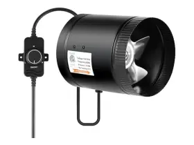 Ipower 840166285213 6 Inch Inline Booster Duct Fan With Speed Controller
