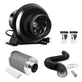 Ipower 840166287866 Grow Tent Ventilation System 4 Inch Inline Duct Fan 195 Cf
