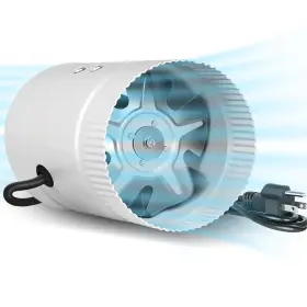 Ipower 840166288313 Inline Booster Duct Fan 4 Inch Hvac Exhaust Ventilation Blower With Low Noise