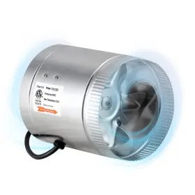 Glfanxbooster6 Ipower 6 Inch Inline Ducting Booster Fan 240 Cfm For Hvac Exhaust With 5.5ft Power Cord