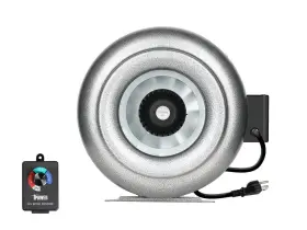 Glfanxinlctr10 Ipower 10 Inch Inline Duct Ventilation Blower Fan With Variable Speed Controller