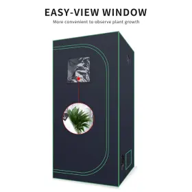 24ftftx24ftftx48ftftgrow Jaluniversal Tri 797444148138 Tent Hydroponic Higher Density 600d Mylar Reflective Indoo #3