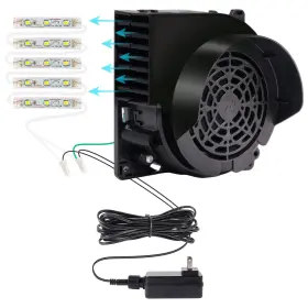 2jmy-gfj01 Jmyentun Air Fan Blower For Inflatables Replacement 4.65 X 3.15 Inches Black