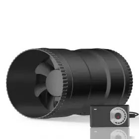 Kiwdzfu 705353513626 6 Inch Inline Booster Duct Fan With Speed Controller-345 Cfm Airflow 19-watts Ul