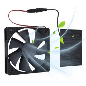 Kuidamos7k3a8bthxc672 Kuidamos 3w 5v Solar Powered Fan Outdoor Portable Ventilator Green