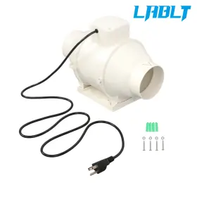 Om385011oc Lablt 4 Inch 280 Cfm Inline Ventilation Exhaust Blower Fans For Kitchen Hydroponics
