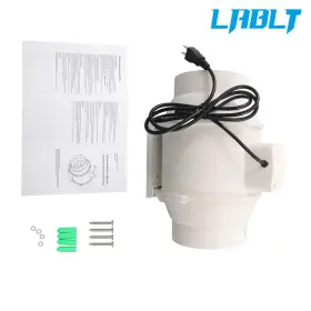 Om385038oc Lablt 6 Inch 400 Cfm Inline Ventilation Exhaust Blower Fans For Kitchen Hydroponics