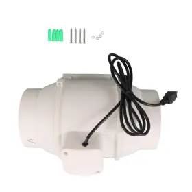 Qs684512qr Lablt 6 Inch Inline Duct Fan - 400cfm Ventilation Exhaust For Vent Bathroom