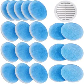 Layhit-jmliaca813919 Layhit 20 Pcs Rv 5.25 Inch Round Air Conditioner Filter Foam Duct Ac R