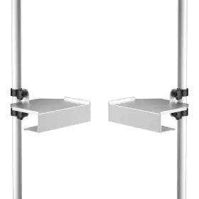 Layond 717981720338 2 Pack Grow Tent Corner Shelf Metal Heavy-duty Pole Mount S