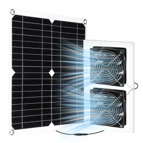 Solfanpar-00 Lcasvoim 25w Solar Powered Fan For Chicken Coop Plug Play Exhaust Shed