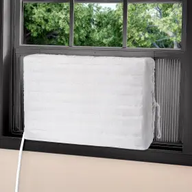 Ktzms-21in Little World Indoor Air Conditioner Cover - Window Ac Covers For Inside Whit