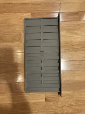 Lomanco 035358508908 Air Vent 8 Inch H X 16 W. Gray Plastic Foundation