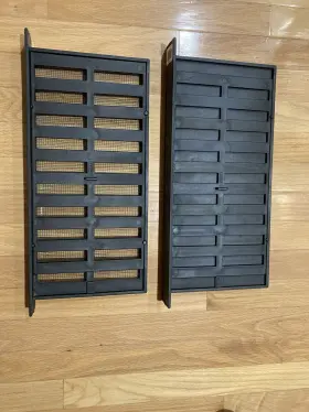 Lomanco 035358509004 17 Air Vents 8 Inch H X 16 W. Black Plastic Foundation
