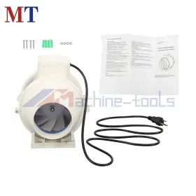 Mt5860723 Machine-tools Duct Fan 4 Inch Inline 280 Cfm Ventilation Exhaust For Kitchen Grow Tent