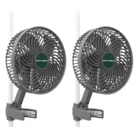 Mars Hydro 600740980299 2x Upgraded 6 Inch Oscillating Smart Clip On Fan For Grow Tent W/ec Motor
