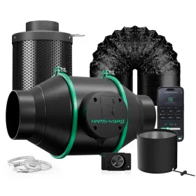 Mars Hydro 973280370443 4 Inch Ifresh Smart Inline Duct Fan Ventilation System For Growtent