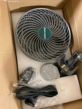 Mh-2pcs-cliponfan-fba Mars Hydro 2-pack M6 Grow Tent Fan Quiet Oscillating App/wifi Controlled