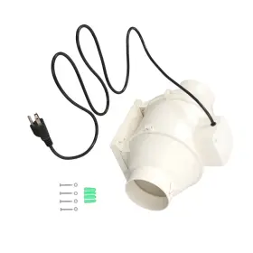 1625602 Menbager 4inch 280cfm Inline Duct Fan Ventilation Exhaust For Kitchen Hydroponics