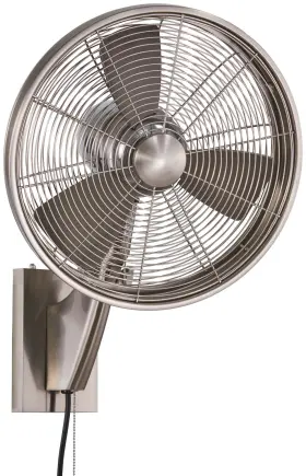F307-bn Minka-aire Anywhere 15 Inch Brushed Nickel Outdoor Oscillating Fan