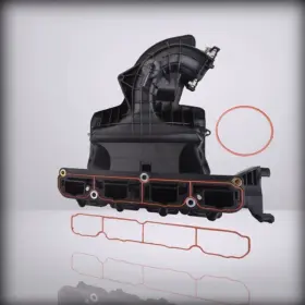 009-056-ab Mitzone Intake - Manifold With Gaskte Compatible 2012- Black-no Baffle No S