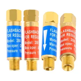 Pcn596 Mtsooning 4pcs Oxygen Acetylene Flashback Arrestors Set Regulator End