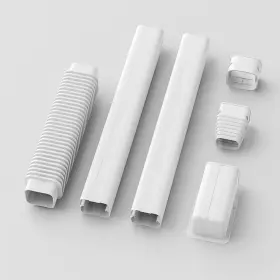 Kt003 Nafayunc 3 Inch 9ft Mini Split Line Set Cover Pvc Ductless Air Conditioner Decorative Pip