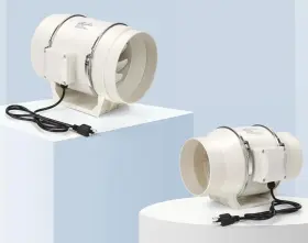 Idf-4 Nalle Inline Duct Fan 50w 280 Cfm Ventilation Exhaust Blower Fans 4 Inch #3