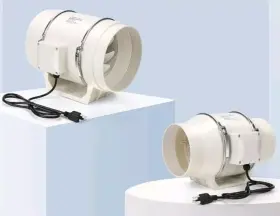 Idf-4y Nalle Inline Duct Fan 4 Inch With Remote Control Unit Variable Speed #2