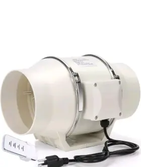 Idf-4y Nalle Inline Duct Fan 4 Inch With Remote Control Unit Variable Speed