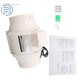 898422 Netuera For Duct Vent Bathroom 6 Inch Inline Fan - 400 Cfm Ventilation Exhaust