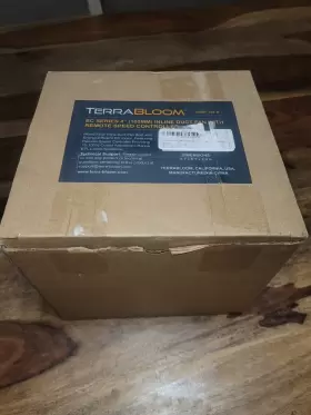 Ecmf-100 No 705353302602 Terrabloom 4 Inch Inline Duct Fan - Missing Remote Controller