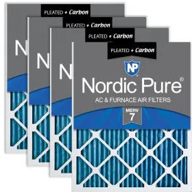 14x20x1m7 Nordic Pure C-4 14x20x1 Actual Size 13 1/2 X 19 3/4 Pleated Air Filters