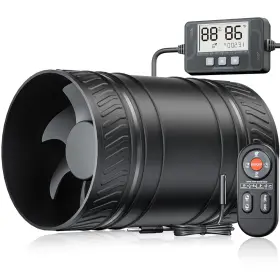 P125 Onvean 4 Inch Inline Duct Fan With Humidity Sensor And Remote Upgraded 3 Speed Timer H