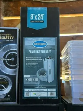 Phresh 870883003470 Fan/duct Silencer 8 Inch X 24 Sound Reducing Ducting Fan Muffler Combo