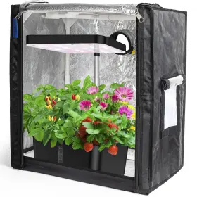 Potlab 060948549981 Small Grow Tent 18.9x13.8x21.7 For Aerogarden Hydroponics Indoor Herb Garden