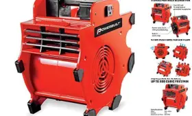 642259 Prook 3 Speed Portable Dry Fan Adjustable 3-speed Shop Dryer Wet Carpet Blower