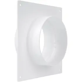 Repa Market 427046530354 4 Inch Duct Connector Flange - Plastic Straight Pipe For Heating Cool